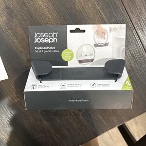 Joseph Joseph Cupboard Store - Set of 4 Pot and Pan Lid Holders Self Adhesive